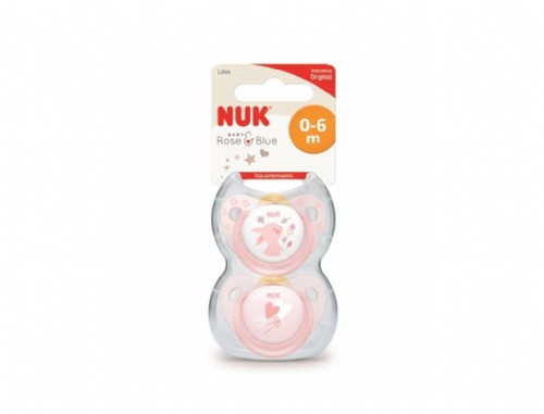 Nuk® Chupete Latex Nukete Rose T.1 2U.